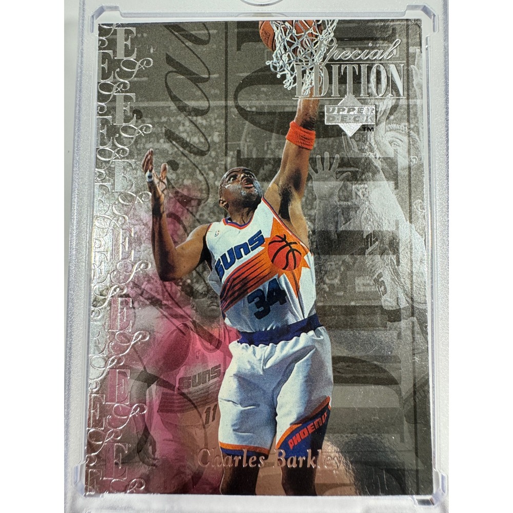 Upper Deck Basketball Card Charles Barkley OS Silver Good Special Edition SE151
